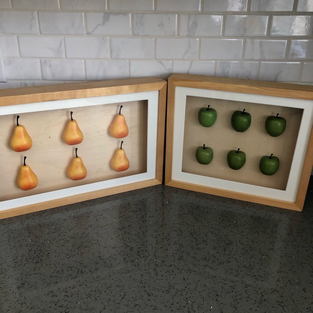 3D Fruit Shadow Box Décor
